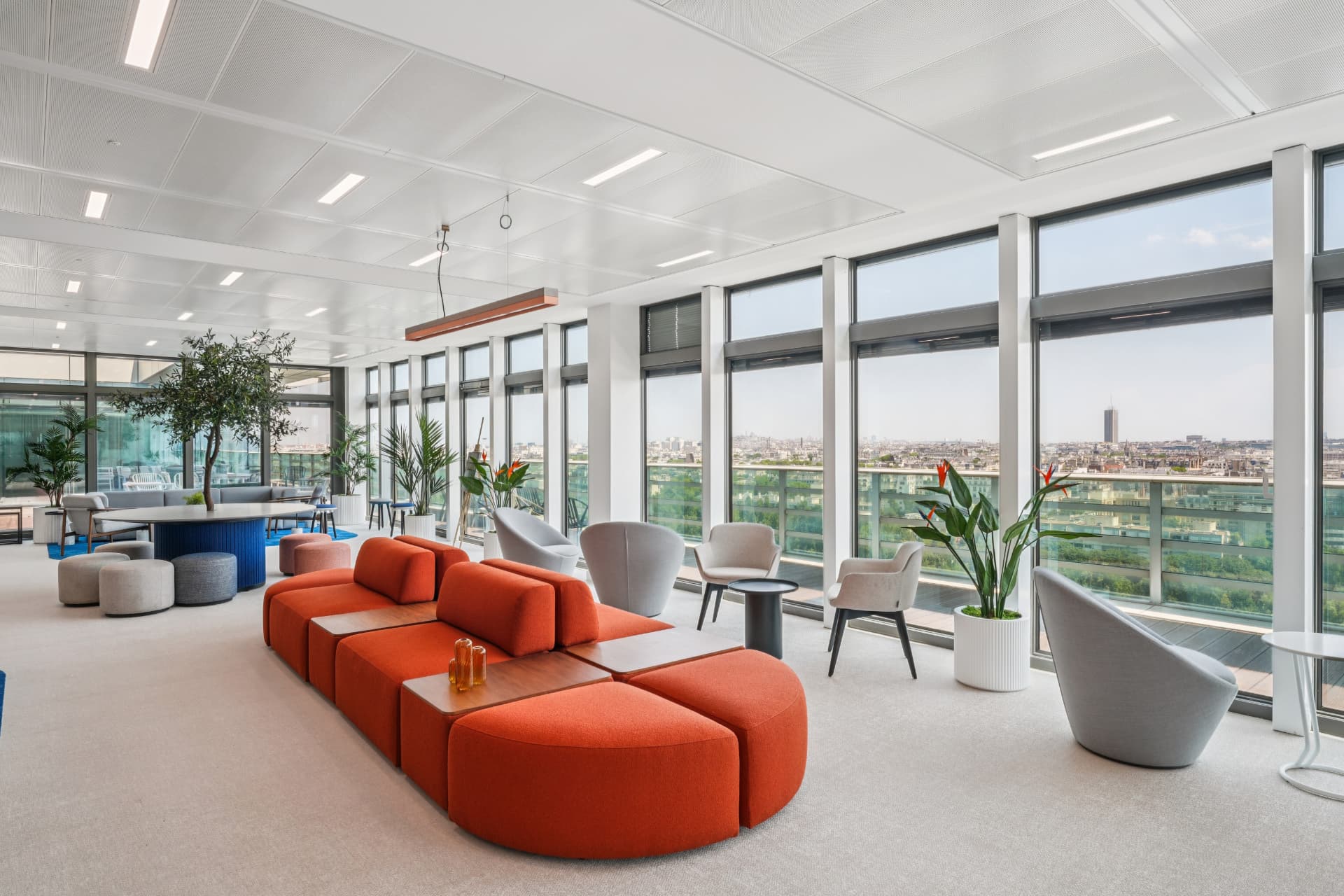 Espace lounge avec vue panoramique, Tour Canopy